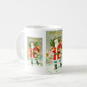 明るいクリスマス コーヒーマグカップ (正面左)