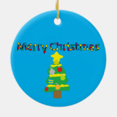 明るいクリスマス セラミックオーナメント (裏面)