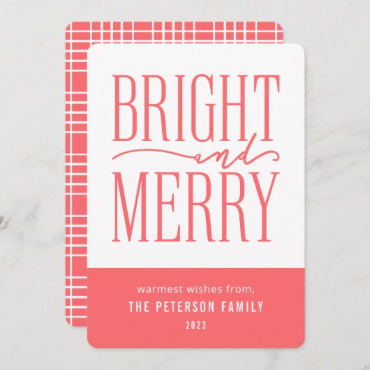 明るいクリメリースモダンミニマルマス シーズンカード (正面/裏面)