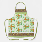 明るいクロスと春球根 エプロン (正面)