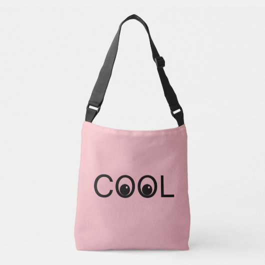 明るいクールピンクの良い雰囲気 クロスボディバッグ (正面)