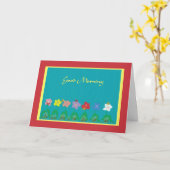 明るいグッドモーニングノートカード。 カード (黄色い花)