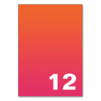 明るいグラデーションテーブル番号