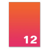 明るいグラデーションテーブル番号 テーブルナンバー (裏面)