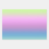 明るいグラデーション ラッピングペーパーシート (正面)