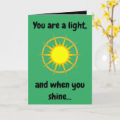 明るいグリーティングカード カード (黄色い花)