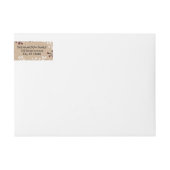 明るいグリーティングラウンラウンド住所 シール ラップアラウンドラベル (正面)