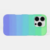 明るいグリーンとブルーのグラデーション iPhoneケース (裏面横)