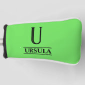 明るいグリーンパターゴルフヘッドカバー ゴルフヘッドカバー (正面)