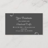 明るいグレーと暗いグレ華美ー(ポートレート写真) 名刺 (裏面)