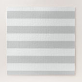明るいグレーと白のストライプ ジグソーパズル (横)