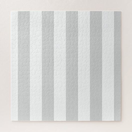明るいグレーと白のストライプ ジグソーパズル (縦)