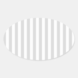 明るいグレーと白のストライプ 楕円形シール