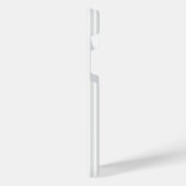 明るいグレーと白の5つのストライプパターン iPhoneケース (左側面)