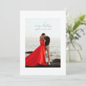 明るいグレーの書窓枠の写真メリークリスマス シーズンカード (スタンド正面)