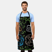 明るいゲームのジョイスティッククール:パターン。 エプロン (着用した状態)