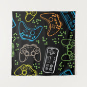 明るいゲームのジョイスティッククール：パターン。 タペストリー (正面(横))