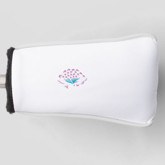 明るいコーンフラワーブルー、スカイガーリーメゲンタ、 ゴルフヘッドカバー (正面)