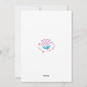 明るいコーンフラワーブルー、スカイガーリーメゲンタ、 シーズンカード (裏面)