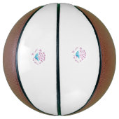 明るいコーンフラワーブルー、スカイガーリーメゲンタ、 バスケットボール (縦)