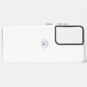 明るいコーンフラワーブルー、スカイガーリーメゲンタ、 SAMSUNG GALAXYケース (左側面)