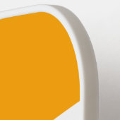 明るいゴールデンイエローホワイトオレンジカラーブロック ピックルボールラケット (左詳細)