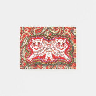 明るいサイケデリック赤い猫たち(by Louis Wain) ポストイット