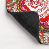 明るいサイケデリック赤い猫たち(by Louis Wain) マウスパッド (コーナー)