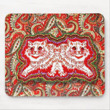 明るいサイケデリック赤い猫たち(by Louis Wain)