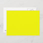 明るいサニーイエローカラーのみカスタム製品 ポストカード (正面/裏面)