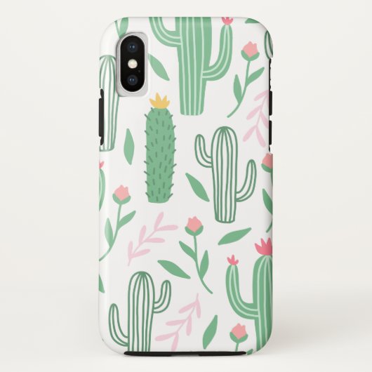 明るいサボテンのSucculentパターン Case-Mate iPhoneケース (裏面)