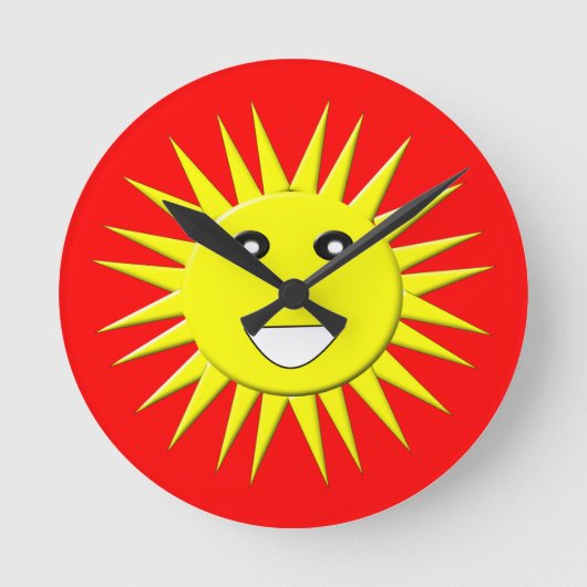 明るいサンシャインウォール時計 ラウンド壁時計 (正面)