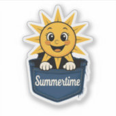 明るいサンポケットアートシール シール (正面)