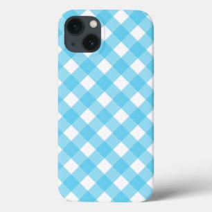 明るいサーリアンブルーギンガムケース – メイトiPhoneケース iPhone 13ケース