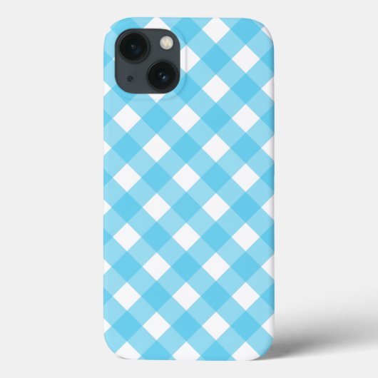 明るいサーリアンブルーギンガムケース – メイトiPhoneケース Case-Mate iPhoneケース (裏面)