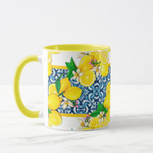 明るいシシ地中海のリアンタイルシトラスレモン マグカップ