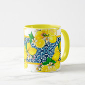 明るいシシ地中海のリアンタイルシトラスレモン マグカップ (正面右)