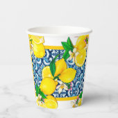 明るいシシ地中海のリアンタイルシトラスレモン 紙コップ (裏面)