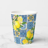 明るいシシ地中海のリアンタイルシトラスレモン 紙コップ (正面)