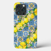 明るいシシ地中海のリアンタイルシトラスレモン Case-Mate iPhoneケース (裏面)