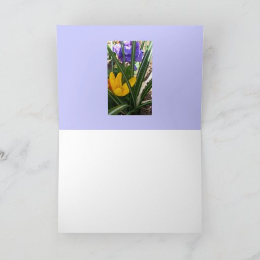 明るいシャクナゲの挨拶状 カード (内部)