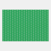 明るいシンプル色の円パターン ラッピングペーパーシート (正面3)