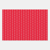 明るいシンプル色の円パターン ラッピングペーパーシート (正面2)