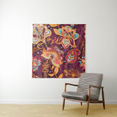 明るいシームレスなパターンがペイズリースタイルに。カラフル タペストリー (インサイチュ)