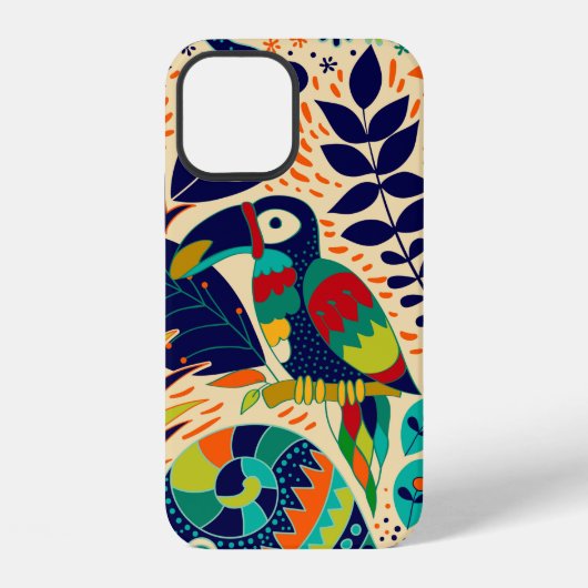 明るいシームレスパターン。黄色の花柄の背景。 iPhoneケース (裏面)
