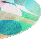 明るいジオメトカラフルリ抽象芸術 カッティングボード (角)