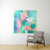 明るいジオメトカラフルリ抽象芸術 タペストリー (インサイチュ)