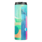 明るいジオメトカラフルリ抽象芸術 タンブラー (裏面)