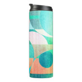 明るいジオメトカラフルリ抽象芸術 タンブラー (回転右)