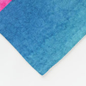 明るいジオメトカラフルリ抽象芸術 フリースブランケット (角)